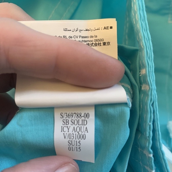 Old Navy Board Shorts Big/Tall 7" Above The Knee Swim Pockets Icy Aqua Blue NWT - Picture 11 of 12